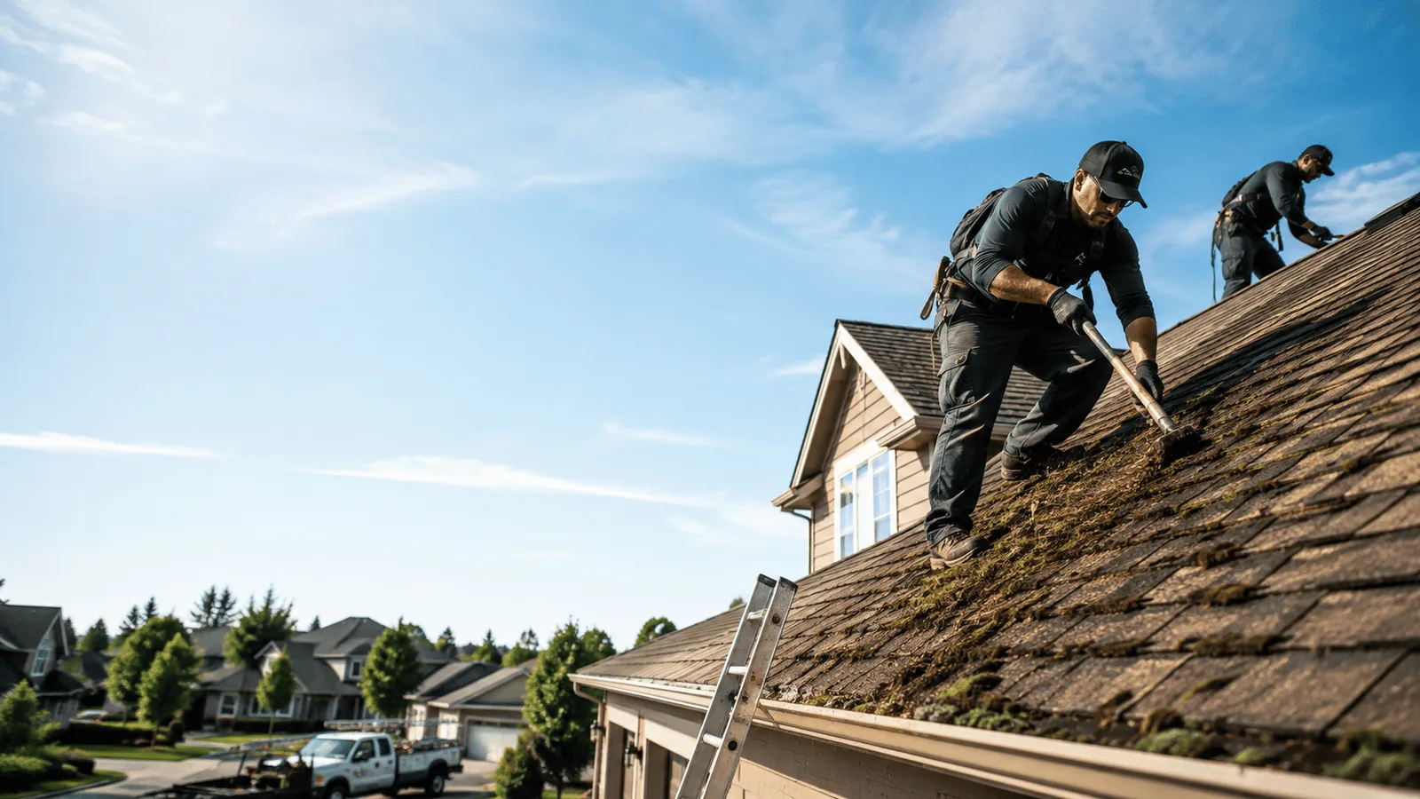 Roof Moss Removal in Lafferty, OH near me
